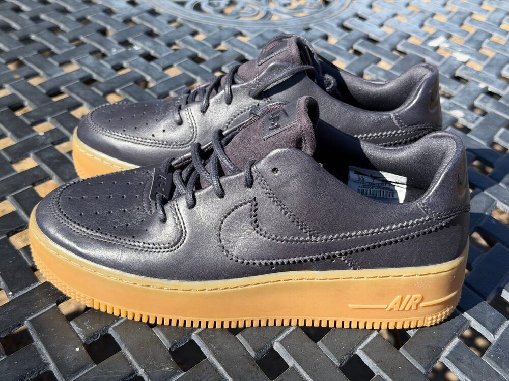 Nike Air Force 1 AF1 Sage Low Lx Oil Grey-Oil Grey Womens Sz 9.5 [AR5409-002]